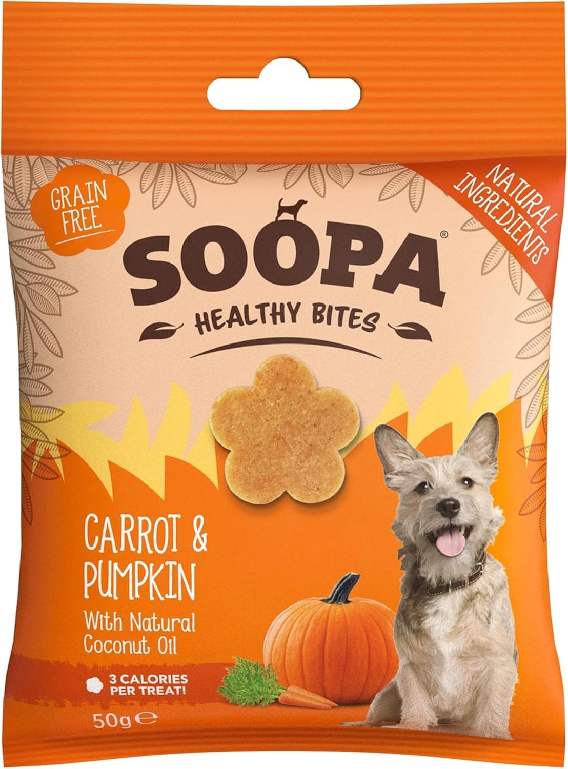 Soopa Strawberry Dog-Quiri Healthy Bites, Dog Training Treats, 50 g, 1-Pack