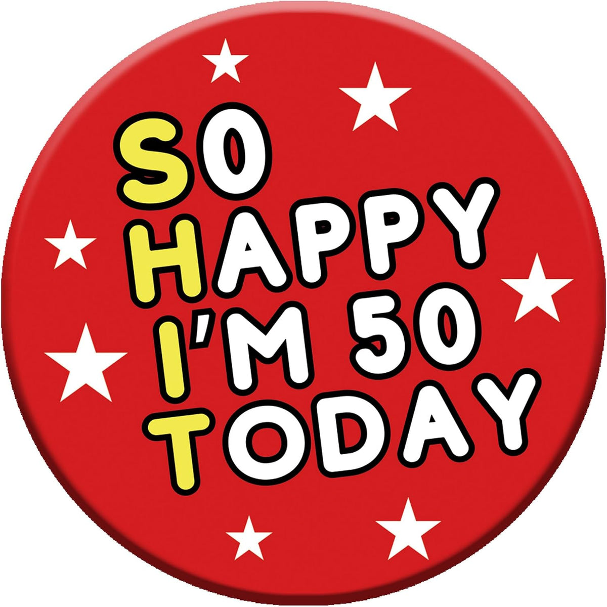 Birthday Badge 76mm With Metal Back