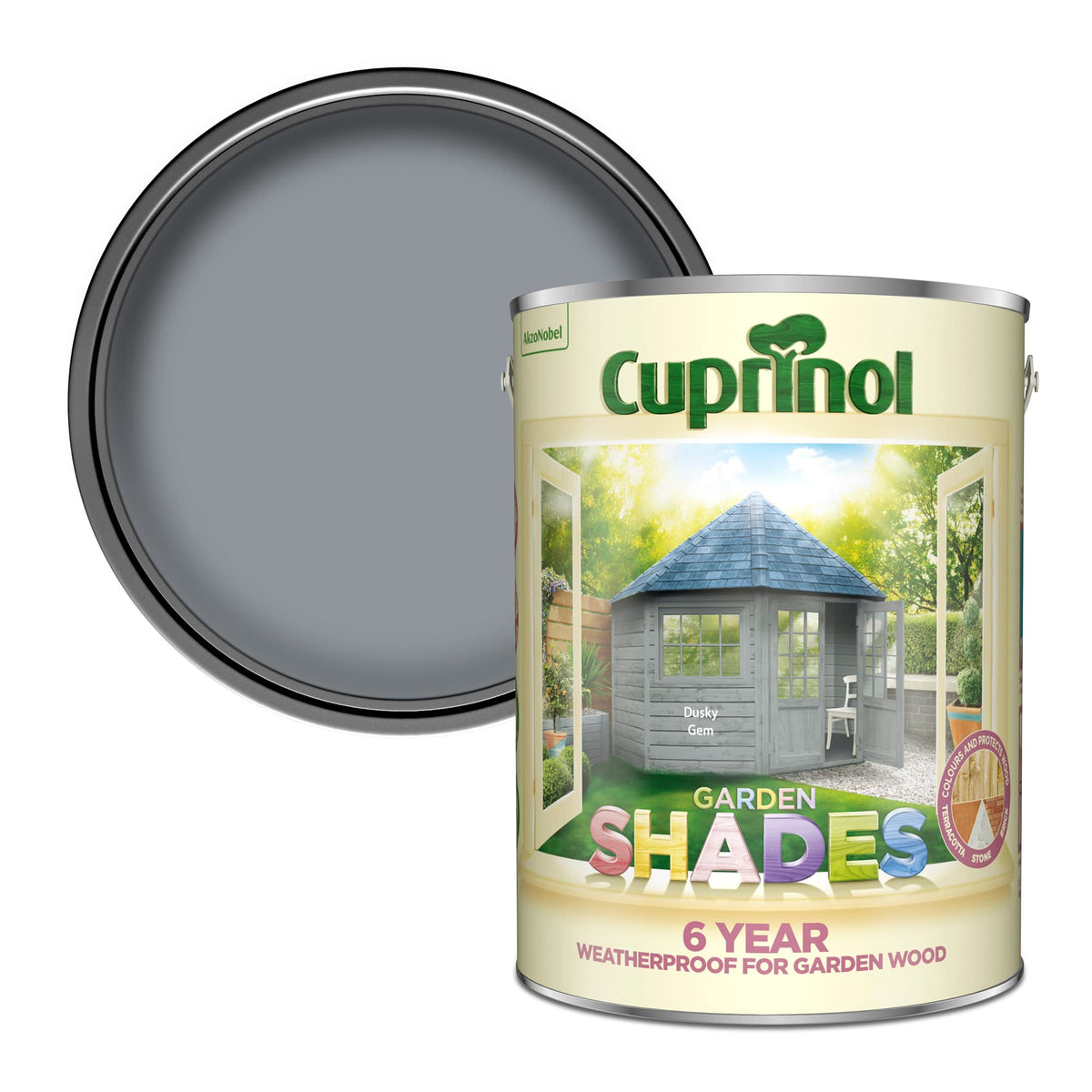 Cuprinol Garden Shades Exterior Woodcare, Country Cream, 1 Litre