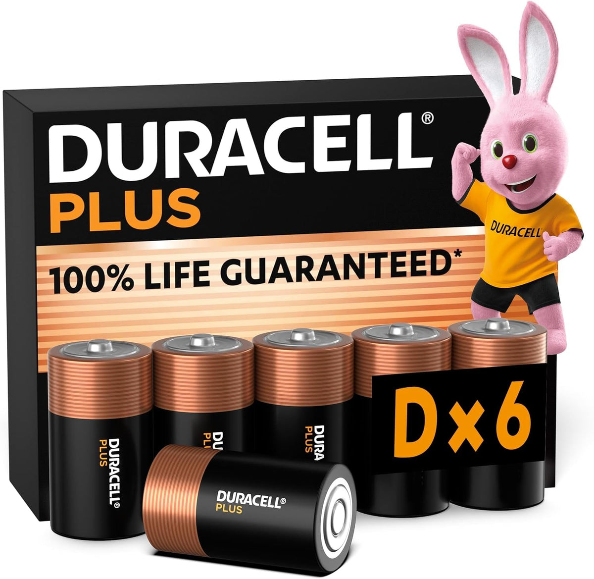 DURACELL Plus C Alkaline Batteries (6 Pack) 1.5V, LR14