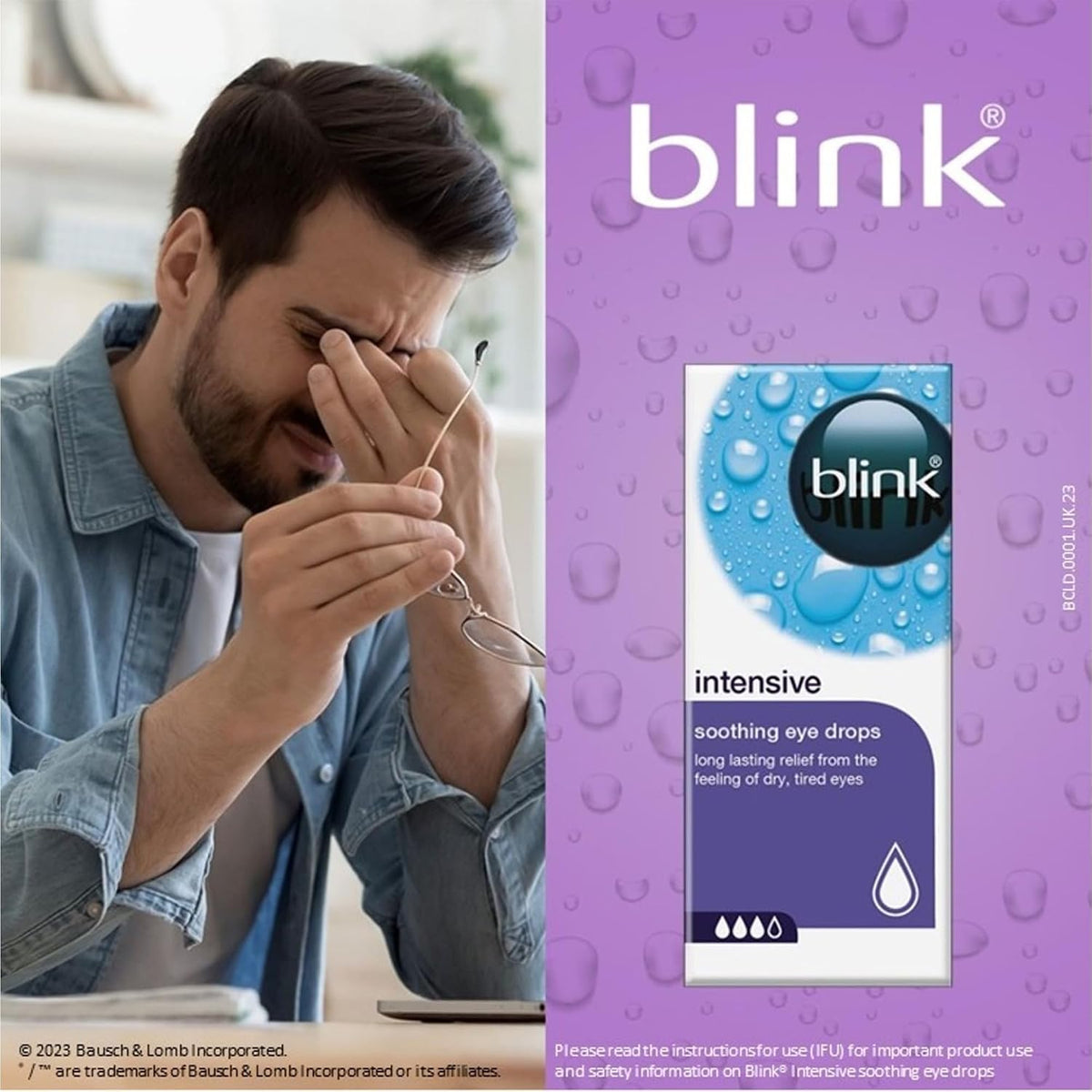 Blink Intensive Eye Drops for Dry Eyes, 10 ml