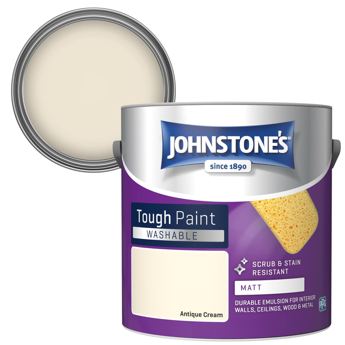 Johnstone's - Washable Matt Wall & Ceiling Paint - Rosebud - 2.5L