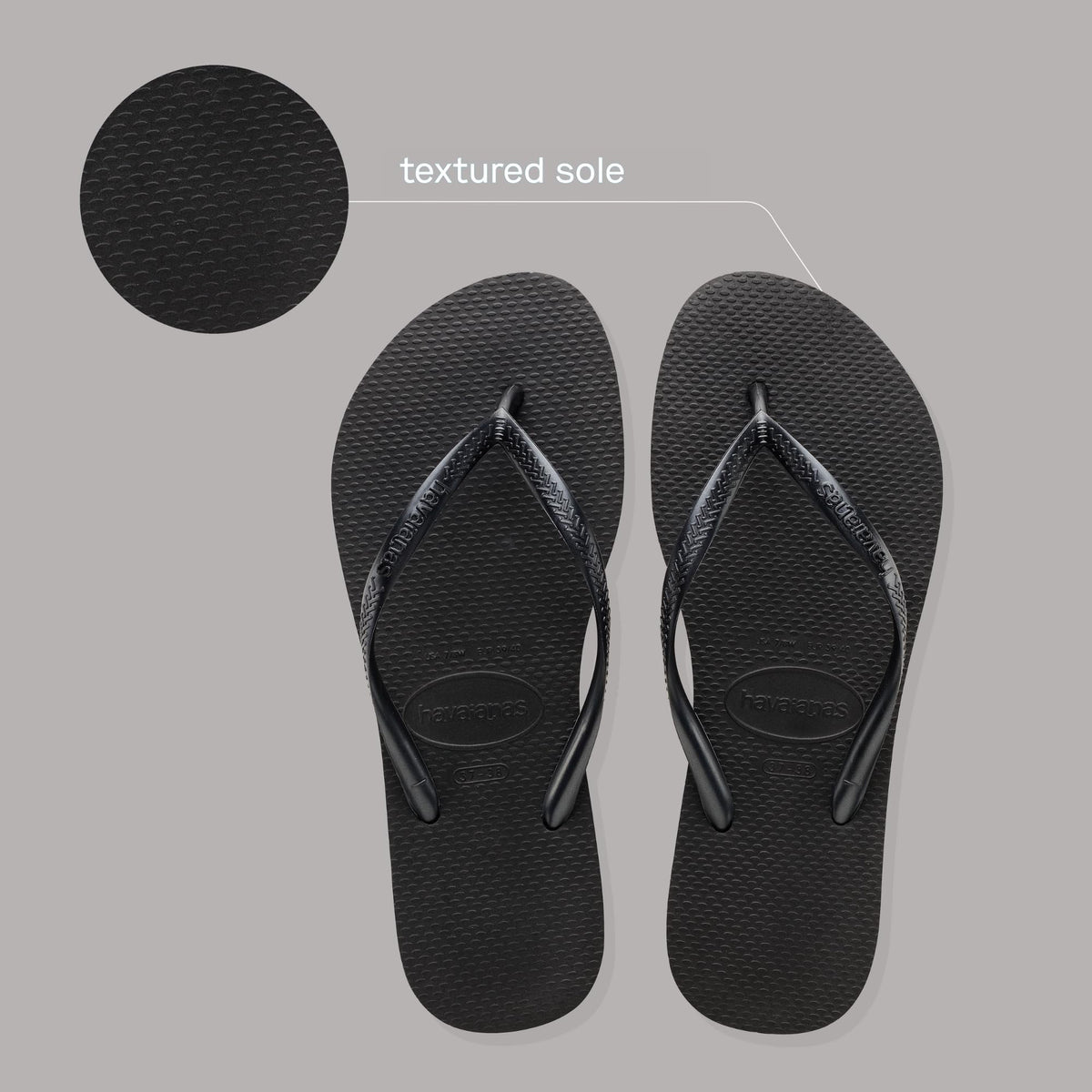 Havaianas - Slim, Stylische, Robuste und Vielseitige Badelatschen für Frauen mit Texturierten Sohlen für Grip und Halt
