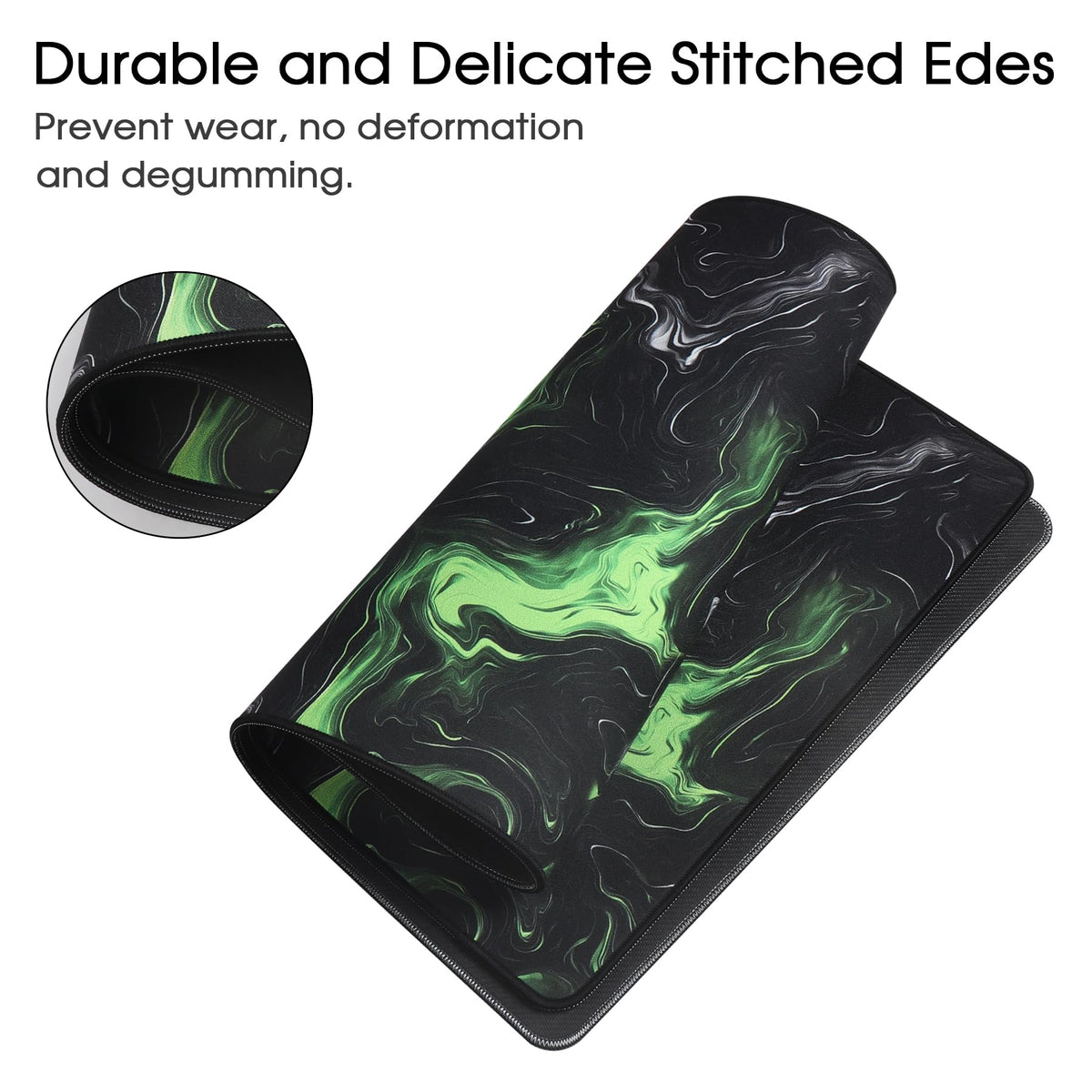 Gaming Mouse Mat/Large Mouse Pad 900 x 400 x 3mm / XXL mouse pad/large size | improved precision and speed | rubber base for stable grip on smooth surfaces | non-slip (90x40 Black)