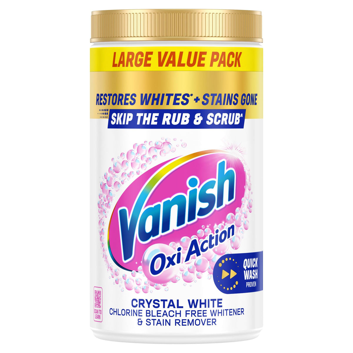 Vanish Gold Crystal White Stain Remover Powder, 1.5kg