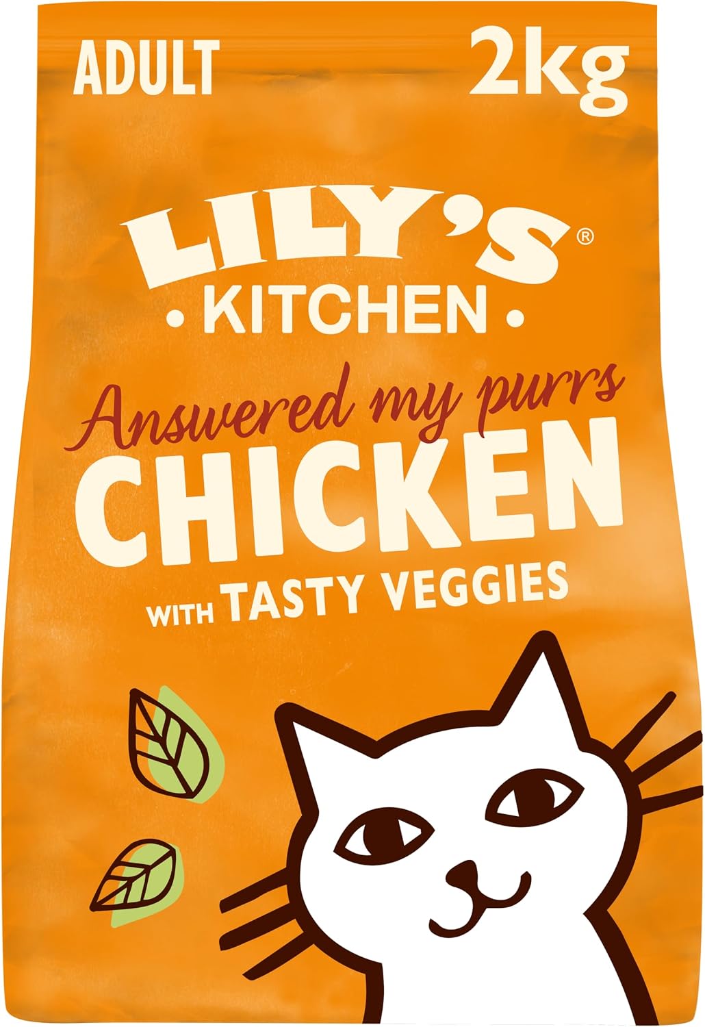 Lily’s Kitchen Chicken with Veggies, Complete, Adult Cat Dry Food (2kg), With Natural Ingredients, Grain-Free Recipe, Balanced Nutrition, Proper Kibble, Dry Cat Food Chicken