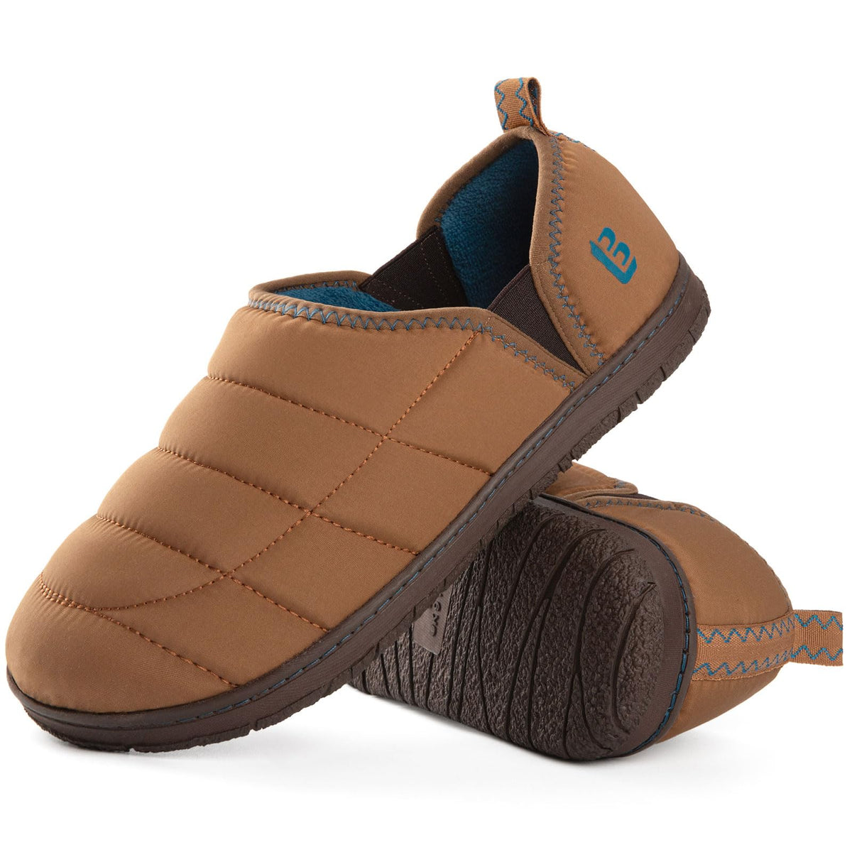 LongBay Mens Indoor Outdoor Slippers Memory Foam House Camping Shoes Gift