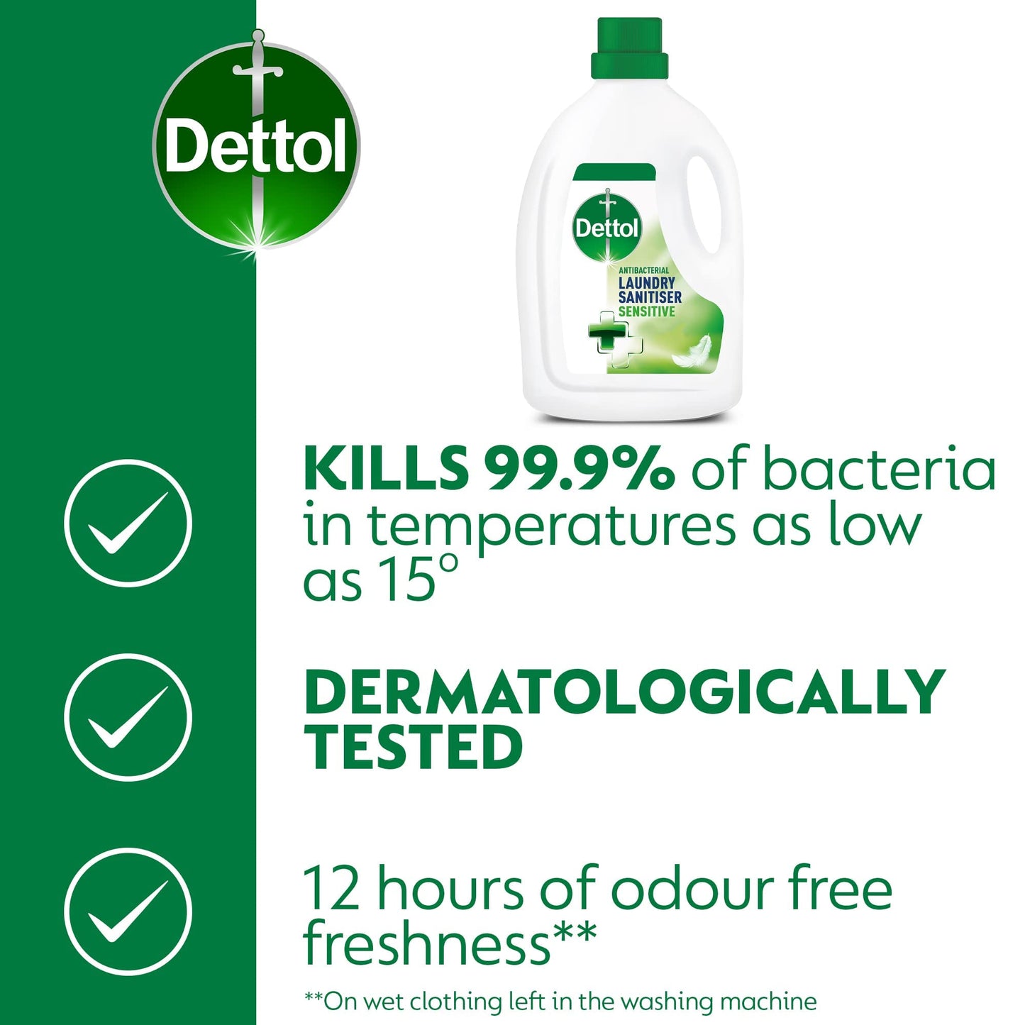 Dettol Antibacterial Laundry Sanitiser Fresh Cotton 6L | 4 x 1.5L