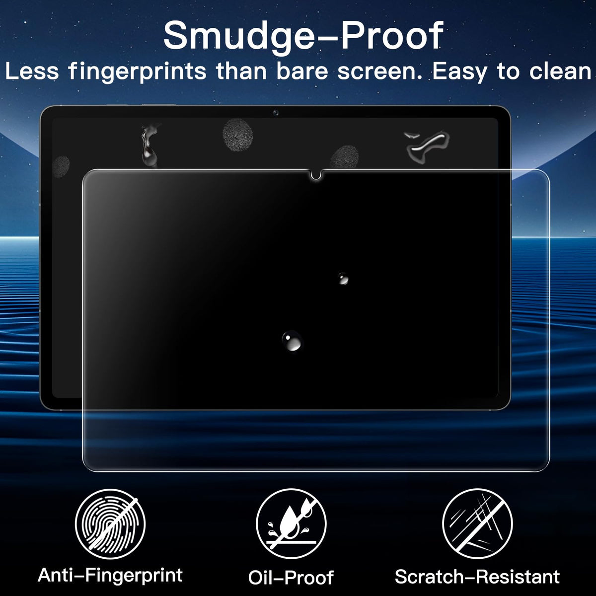 JETech Screen Protector for Galaxy Tab S10 Lite/S10 FE/S9 FE/S9, 2-Pack