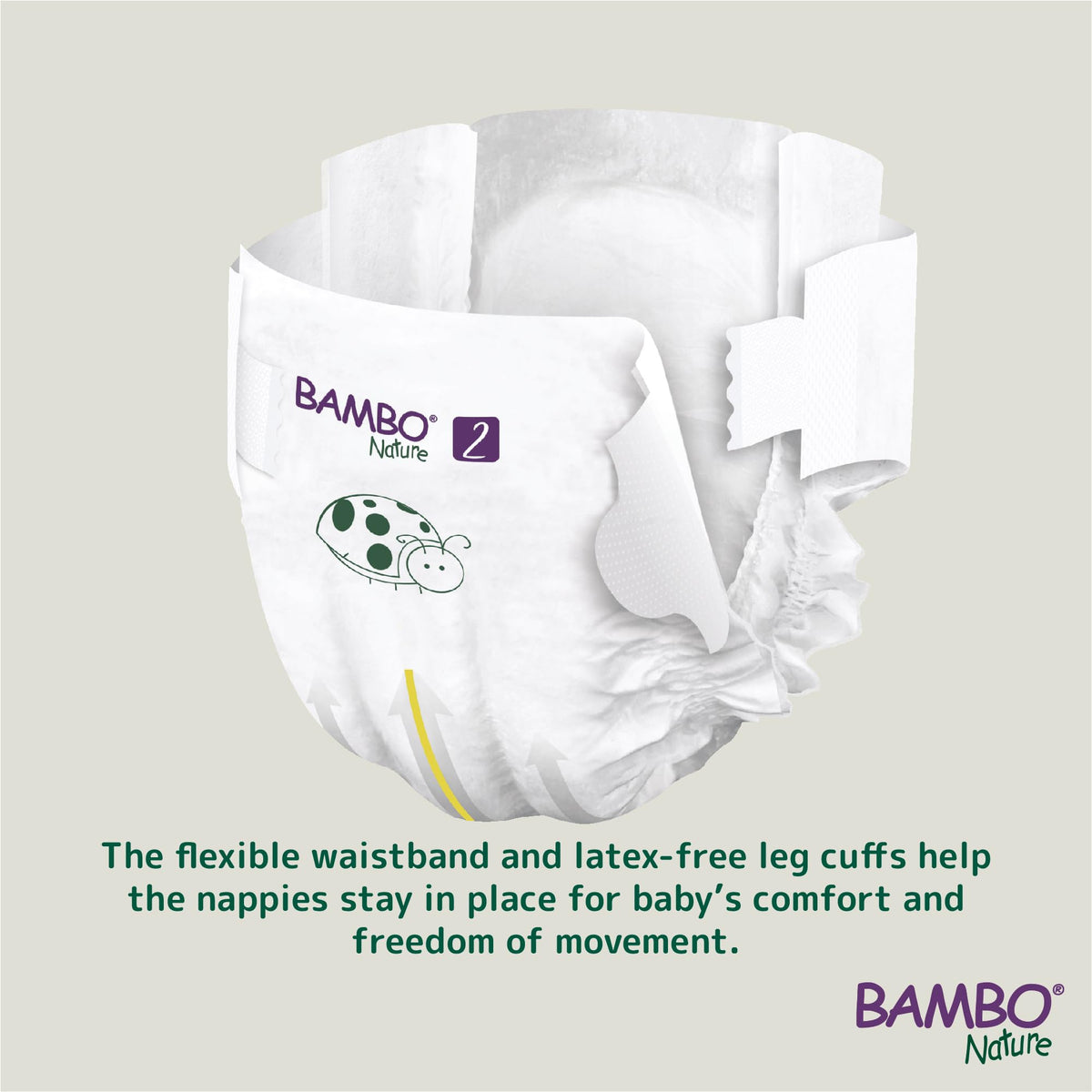 Bambo Nature Premium Eco Nappies, Premature Size 0 (2-7lb/1-3kg), XXS, Pack of 24, Eco-Labelled Nappies, Enhanced Leakage Protection, Secure and Comfortable Baby Nappy