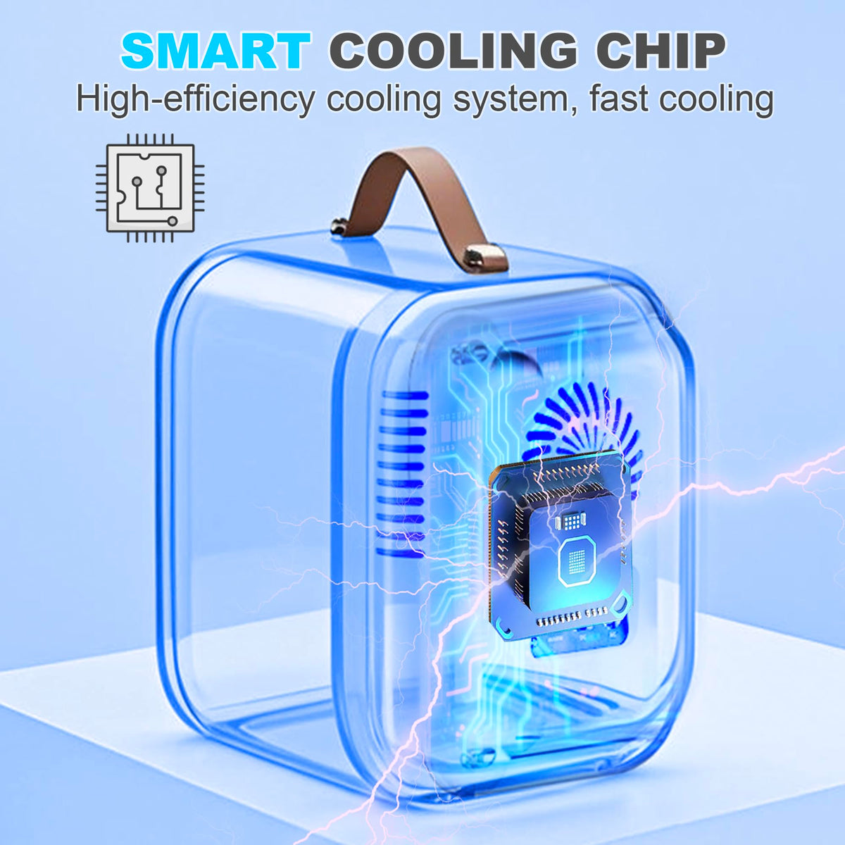 Enventor Mini Fridge 4 Litre/ 6 Can, Portable Cooler and Warmer, AC+12V DC
