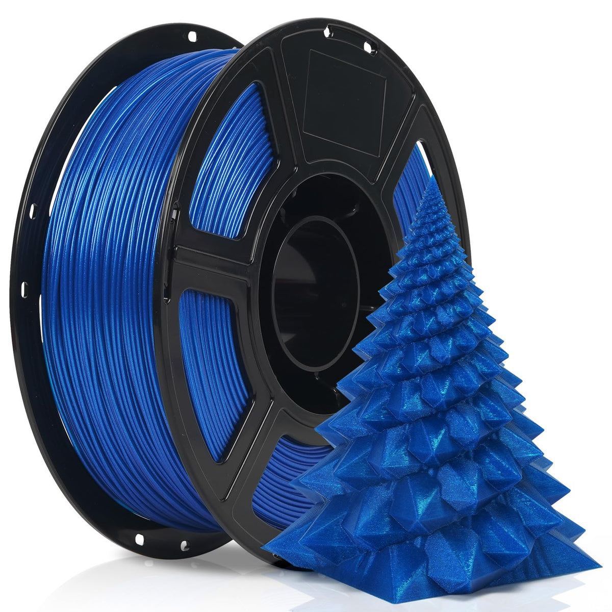 FLASHFORGE 3D Printer Filament, PLA PRO Filament 1.75mm, 1KG Spool (2.2lbs), Dimensional Accuracy +/- 0.02mm for FDM 3D Printers, Better Tenacity & No Knotting (White)