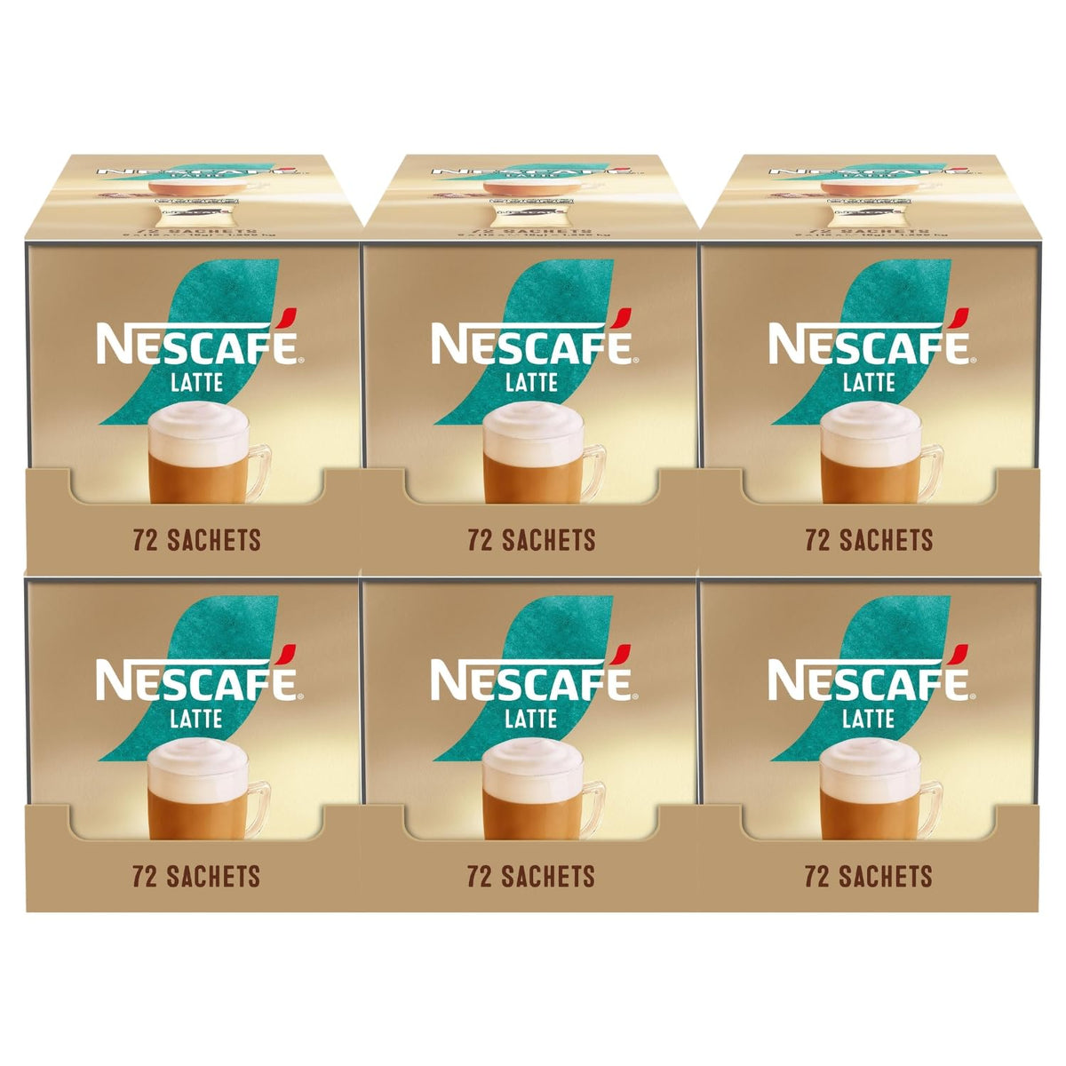 NESCAFÉ Latte Instant Coffee Sachets - 72 x 18g