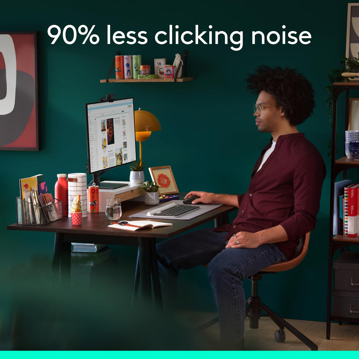 Logitech Signature M650 L Full Size Wireless Mouse - For Large Sized Hands