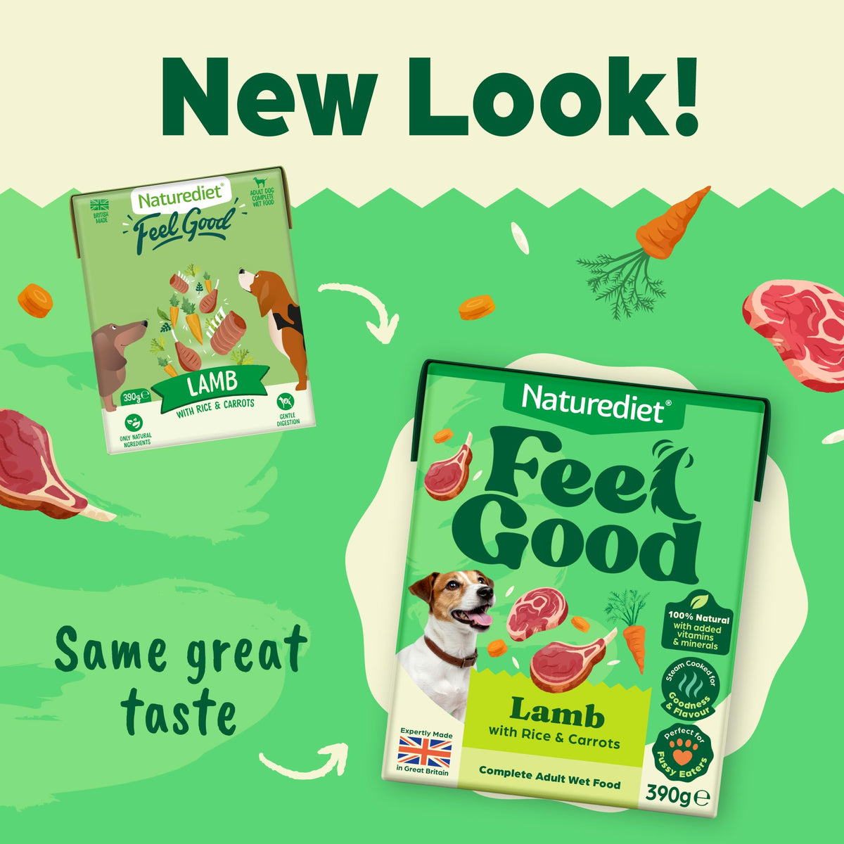 Naturediet Feel Good Wet Dog Food Selection Pack, 390g x 16 Cartons