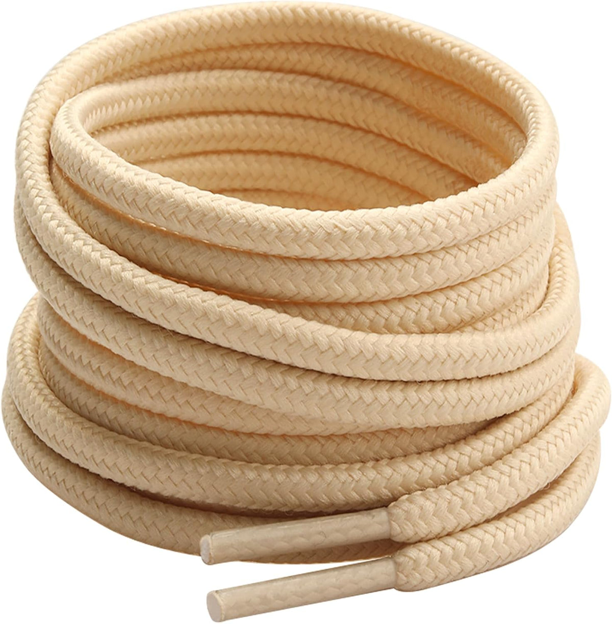 Round Boots Shoelace, 4mm Diameter Outdoor Work & Hiking Boots Replacements Shoe Laces for Athletic Trainer Shoe