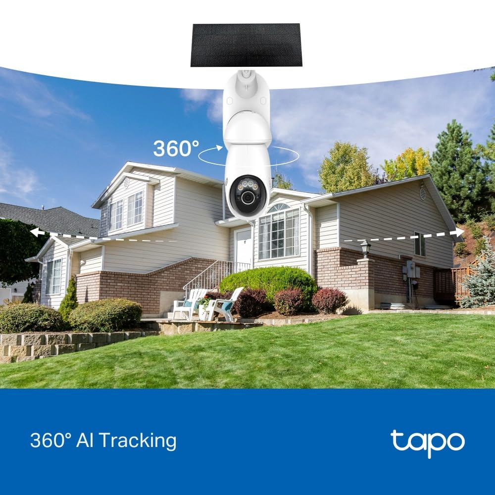 Tapo TC90 KIT 2K 3MP Solar Pan/Tilt Outdoor Security Camera Wireless