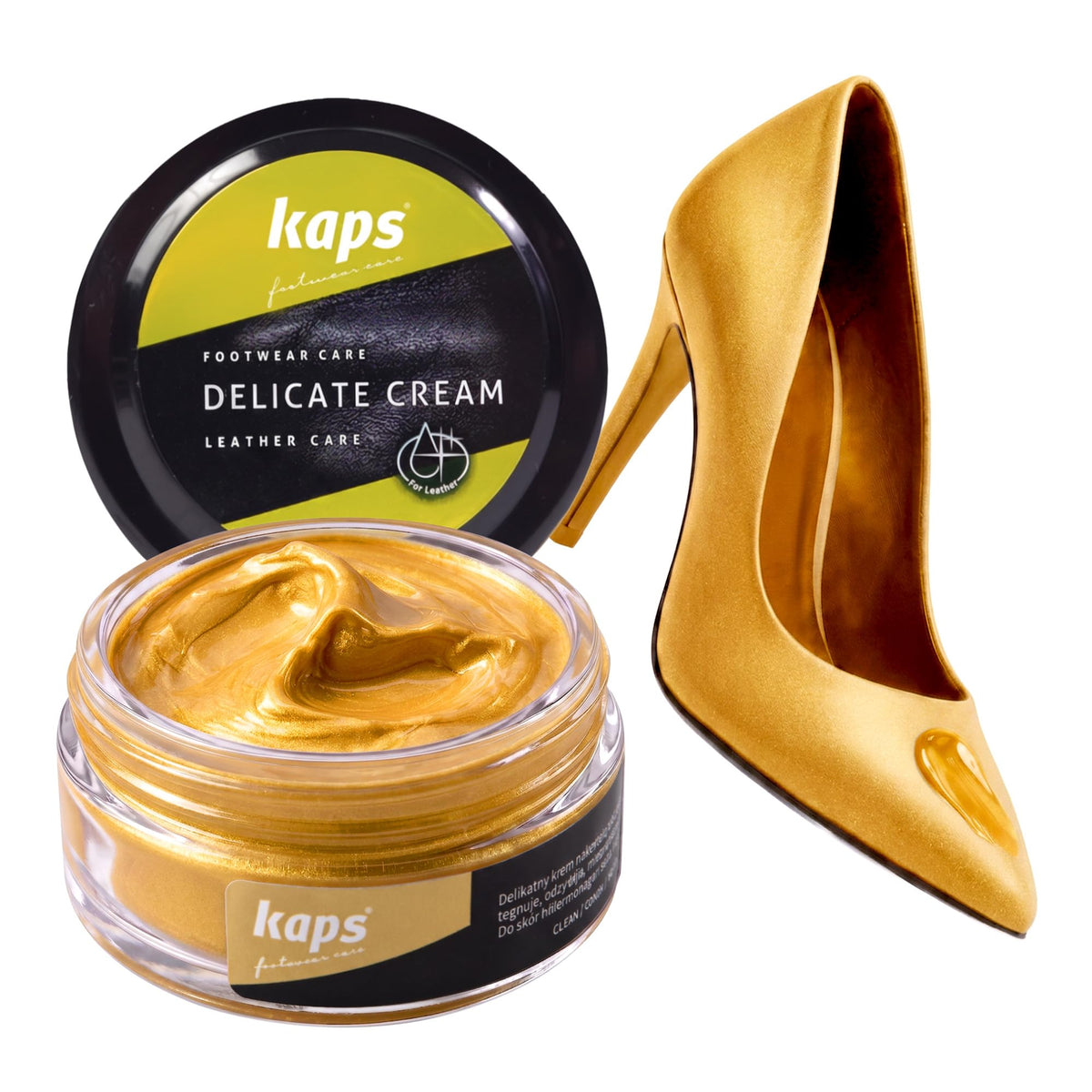 Leather Shoe Cream Polish & Conditioner, Kaps 50ml