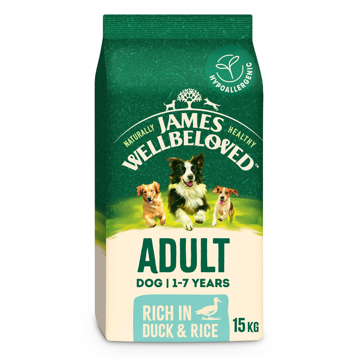 James Wellbeloved Dog Adult Hypoallergenic Dry Food Turkey and Rice 2 kg