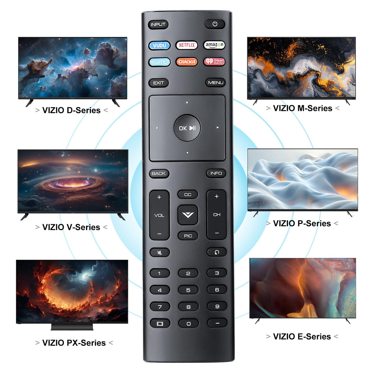 Universal-for-Samsung-Smart-TV-Remote, for Samsung Curved Qled Frame 4K TV