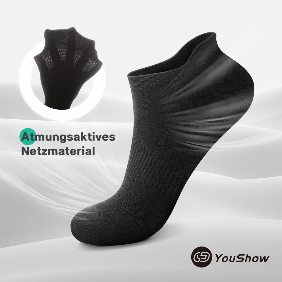 YouShow 10/20 Pairs Trainer Socks Cotton Sports Ankle Socks for Men & Women