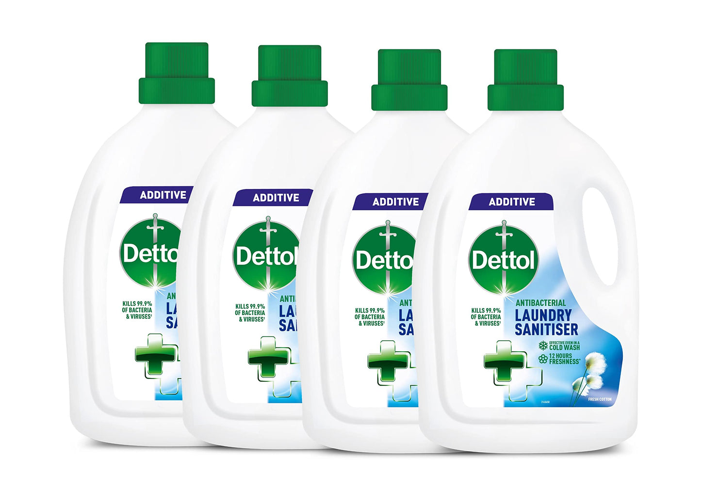 Dettol Antibacterial Laundry Sanitiser Fresh Cotton 6L | 4 x 1.5L