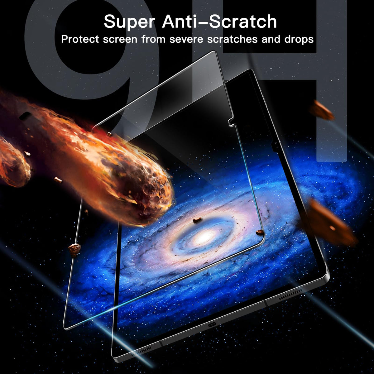 JETech Screen Protector for Galaxy Tab S10 Lite/S10 FE/S9 FE/S9, 2-Pack