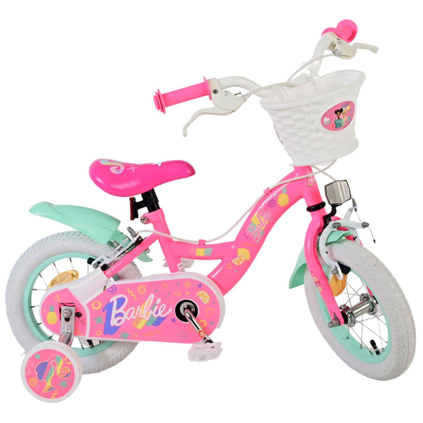 Volare Official Marvel Spider-Man Kids Bike 12" with Stabilisers — Ages 3-4