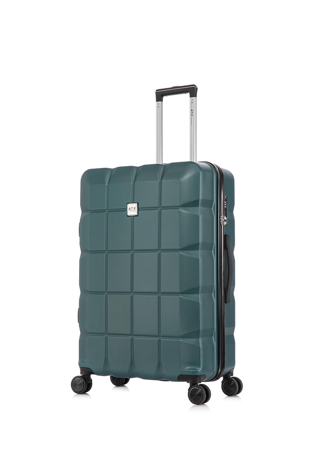 ATX 28 Inch Suitcase Large 110L – Lightweight Hard Shell Checked Luggage, 4 Wheels, TSA Lock, 30KG Capacity, Black
