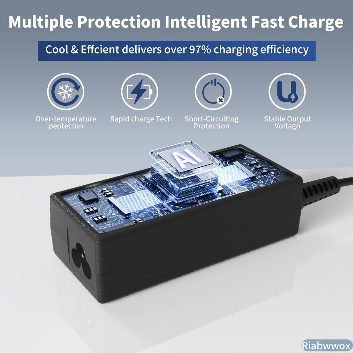 4.5 X 3mm 65W Laptop Charger Compatible with Dell Inspiron 15