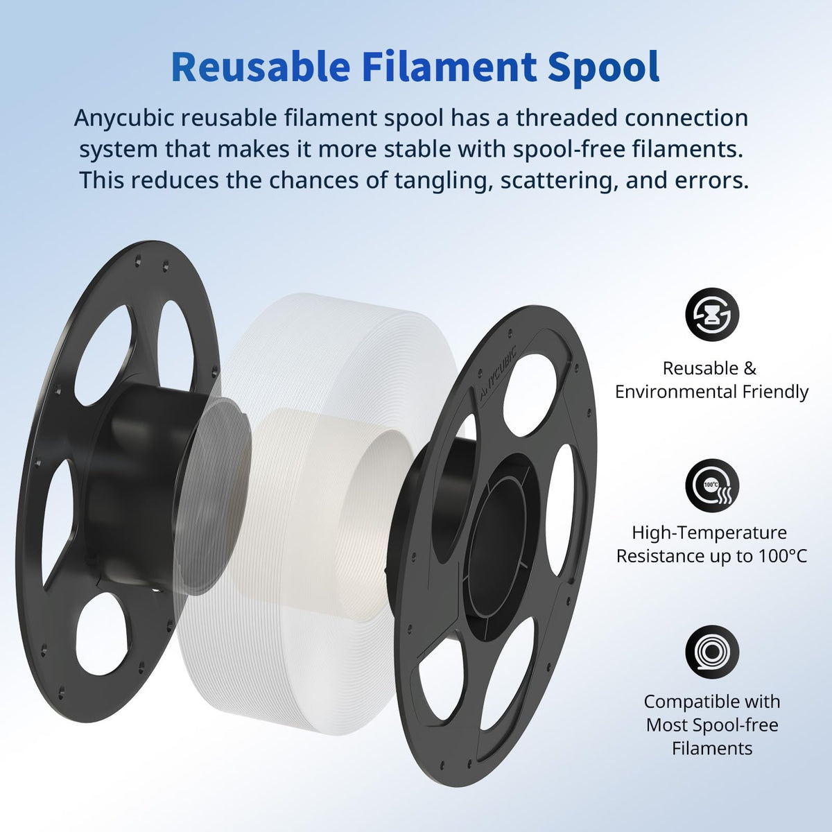 ANYCUBIC PLA 3D Printer Filament 1.75mm, 10KG Multicolor Combination
