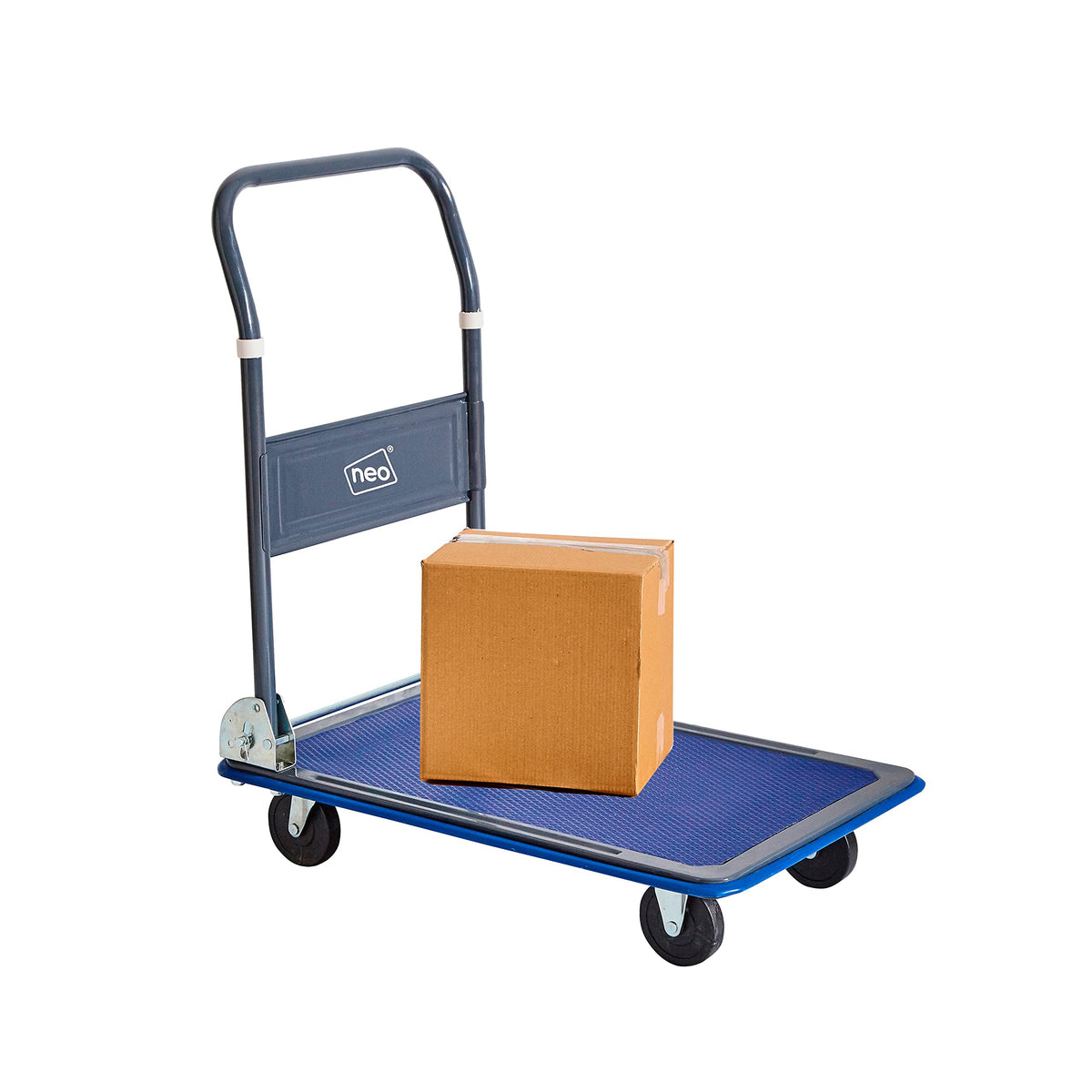 Neo Heavy Duty Aluminium Folding Sack Trolley Hand Truck Barrow Transport Wheels Extendable Handle (100 kg))