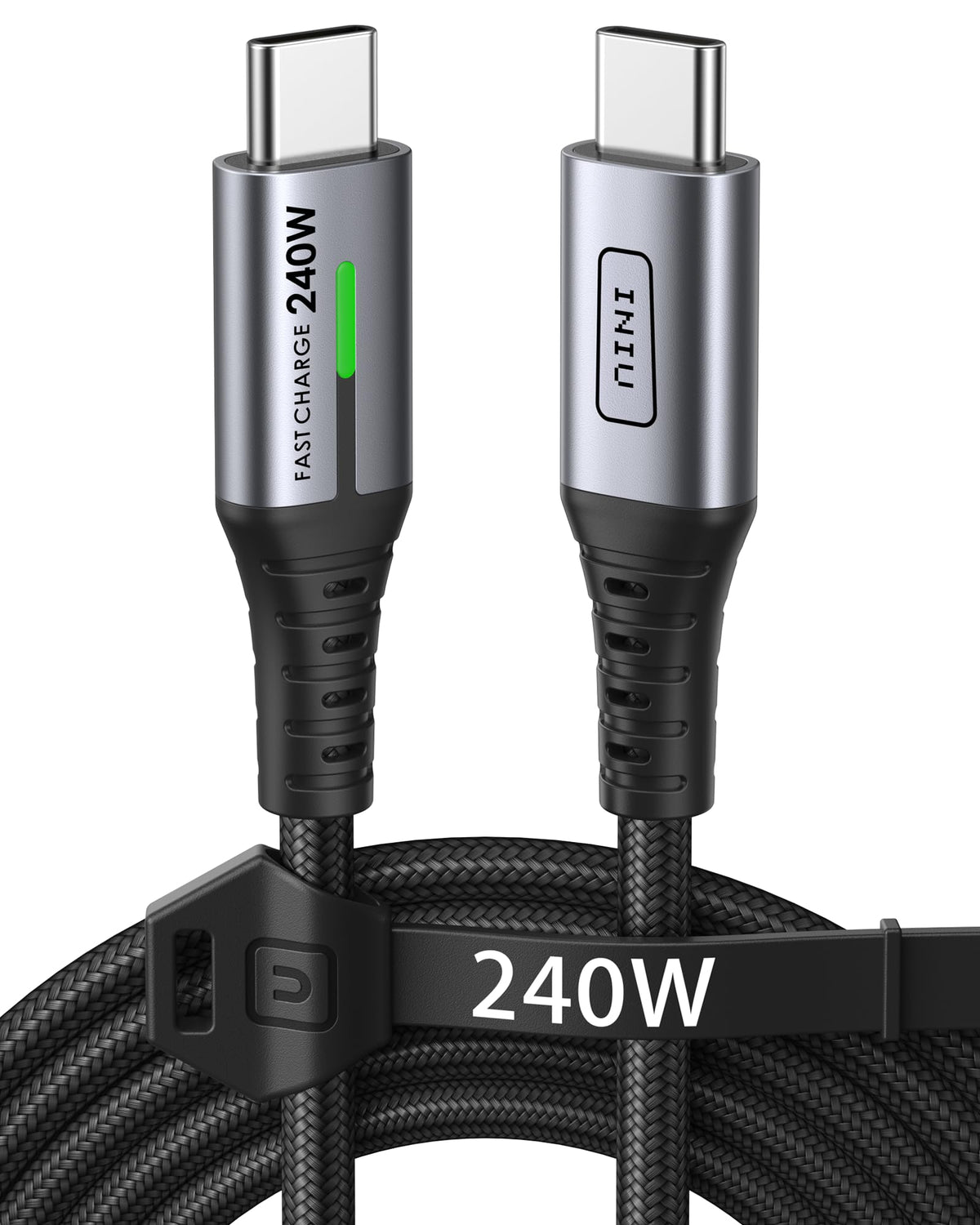 INIU 240W USB C to USB C Charger Cable, [2-Pack 2m] PD Type C Charge Cable