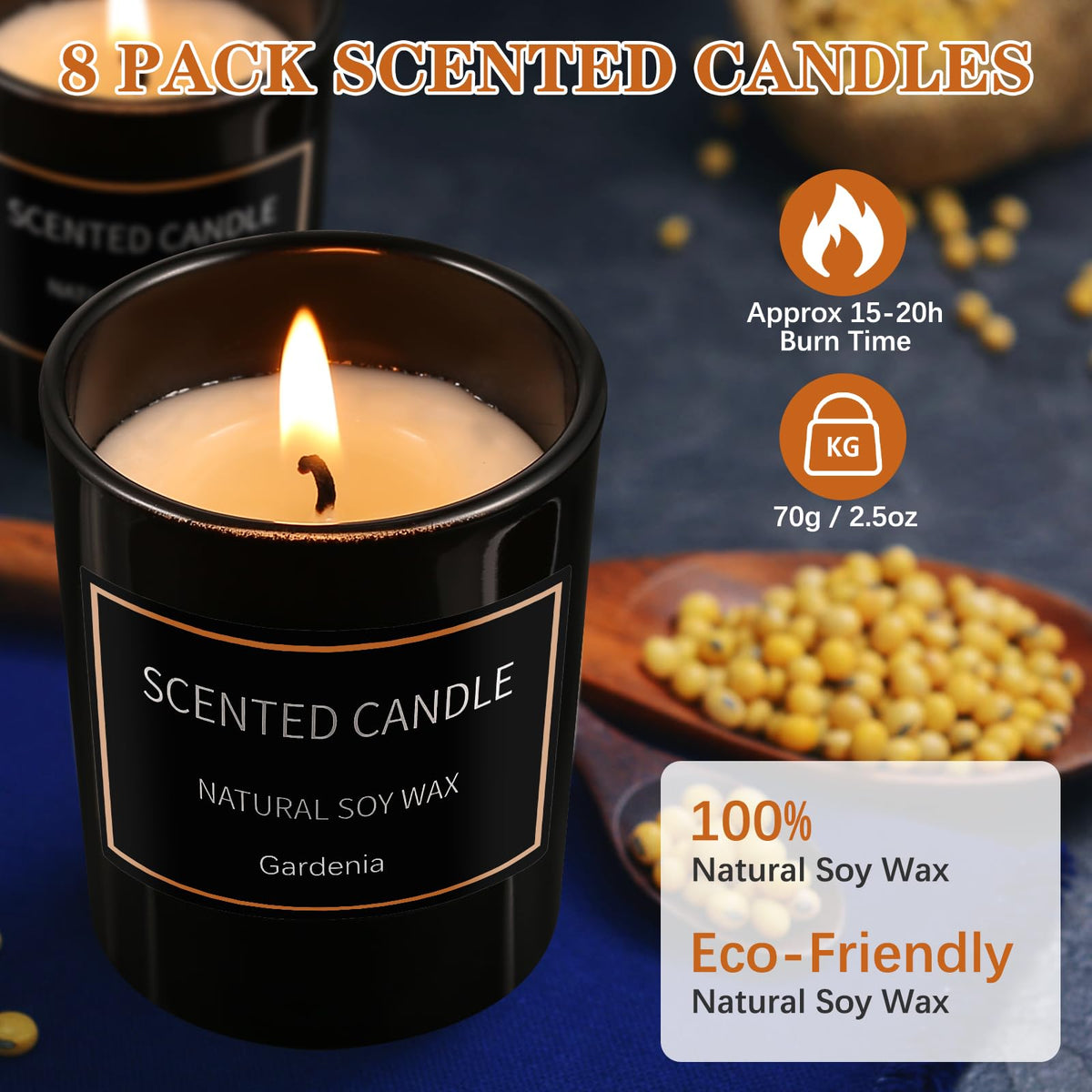 12PCS Christmas Candles Scented Candles, Aromatherapy Candle Gift Set for Women Candles for Home Scented for Her Scented Candles for Christmas,Birthday, Thanksgiving, Mother's Day