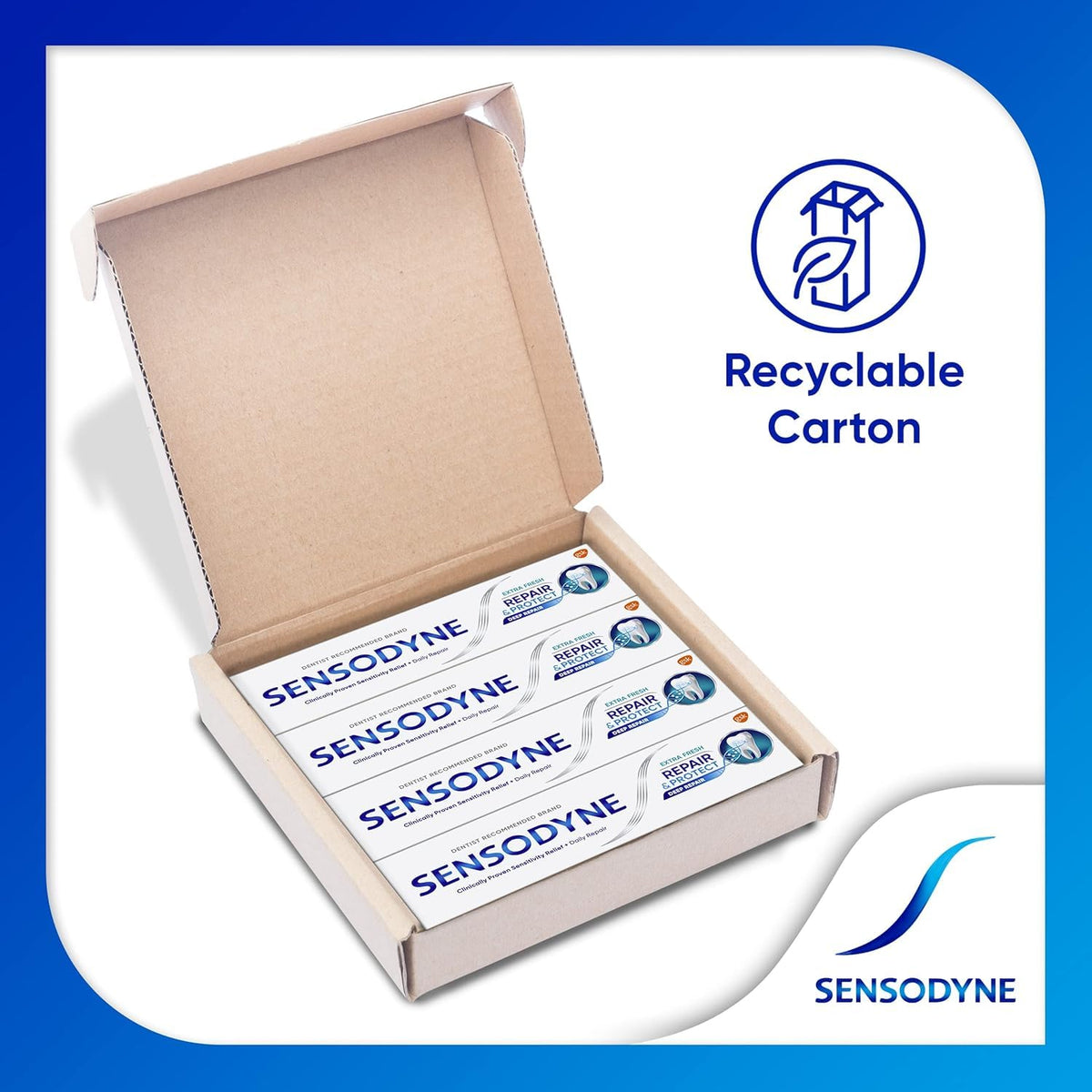Sensodyne Repair & Protect Original Toothpaste, Sensitive Teeth, Mint, 75 ml