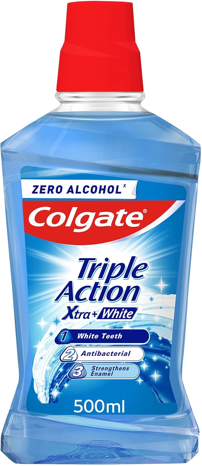 Colgate Triple Action Xtra White Mouthwash 500ml