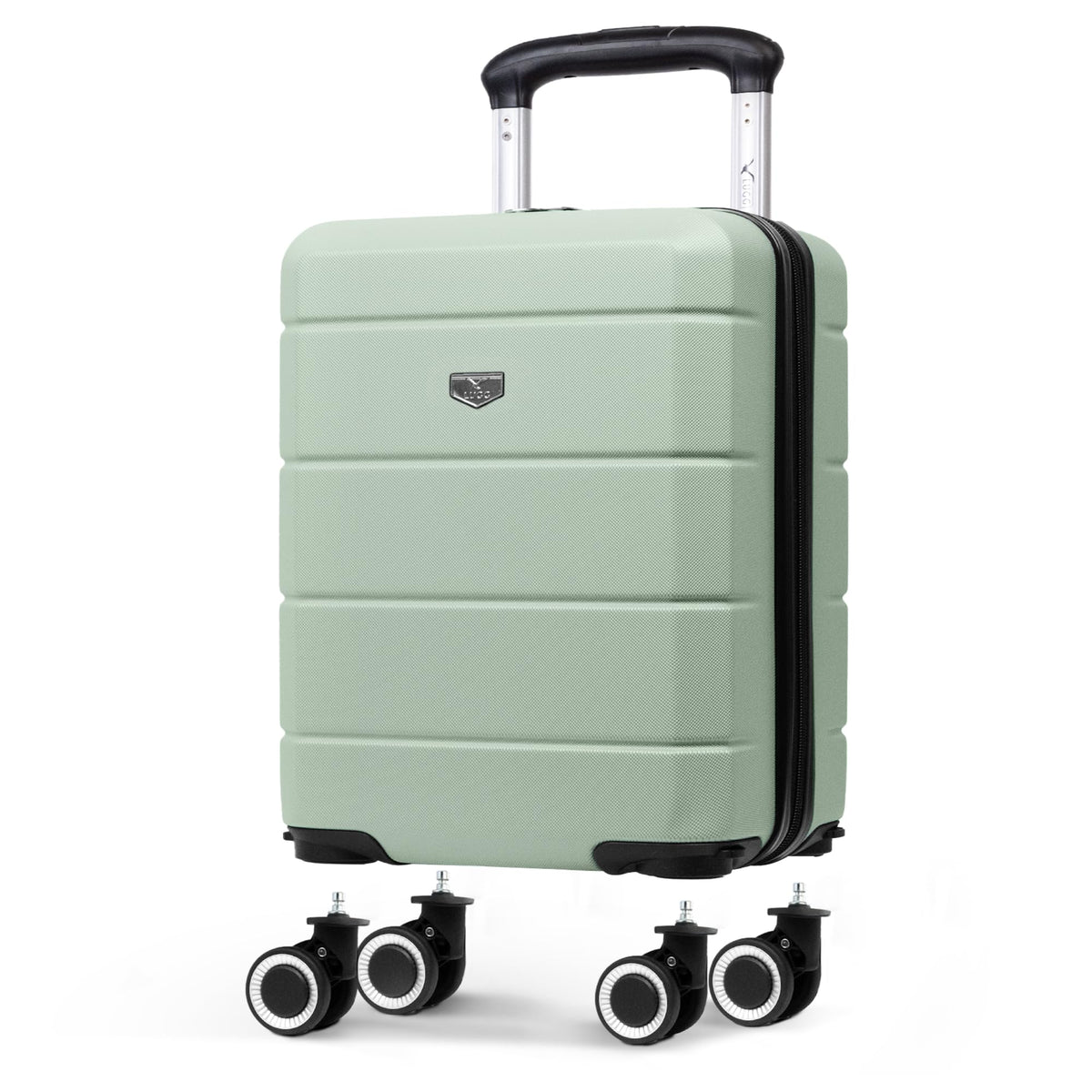 LUGG Jetset 40cm Suitcase 40x30x20cm, Ryanair Compatible Underseat Size, Hard Shell ABS, Spinner with Removable Wheels, Lightweight Travel Luggage, 1 Year Warranty