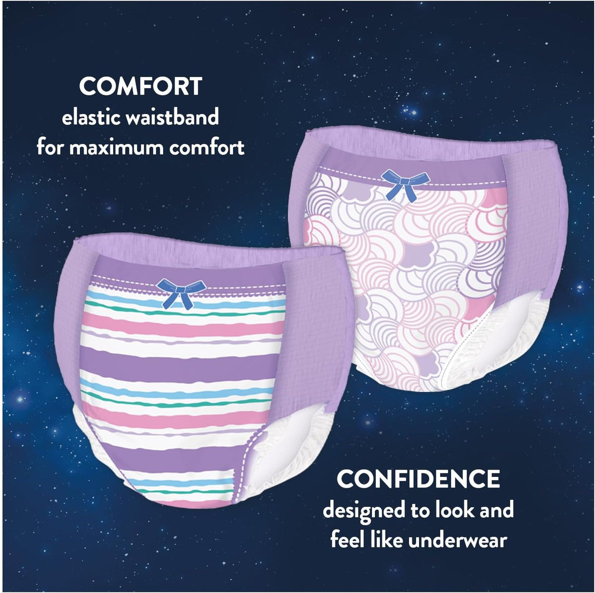 HUGGIES DryNites, Pyjama Pants, Girls 8-13 Years (30-48KG), 52 x Bedwetting Pants, Up to 100% Leak Free Nights