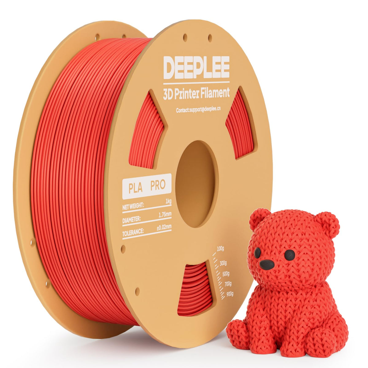 DEEPLEE PLA Filament 1.75mm PLA Pro White*1