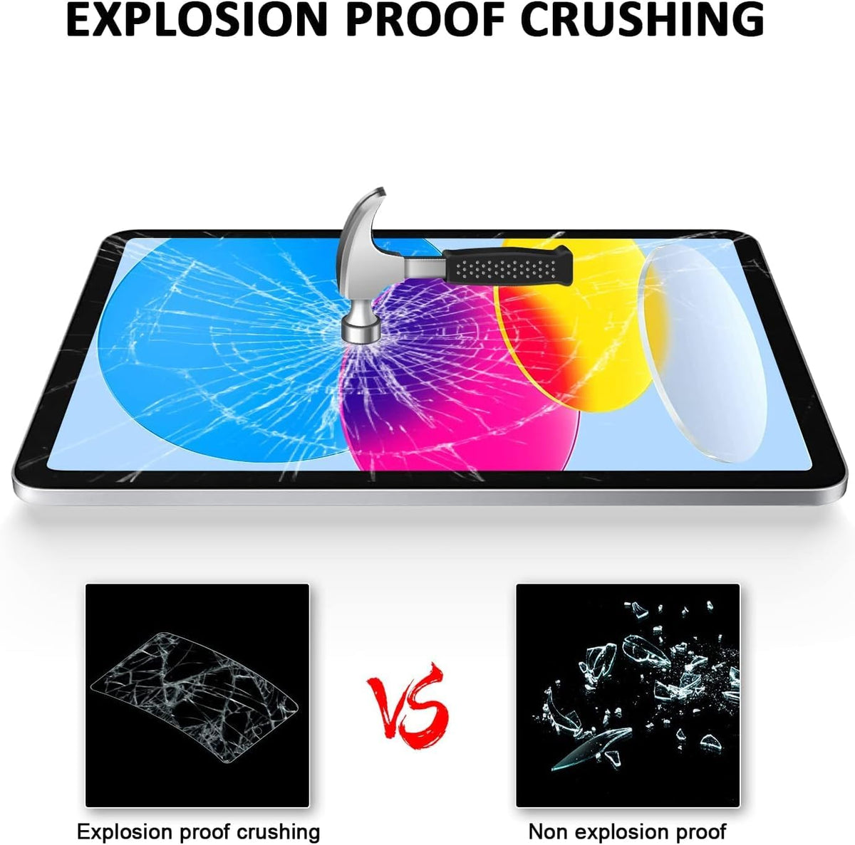 Tempered Glass Screen Protector for iPad 10.2 Inch 9th/8th/7th Generation, 1 Pack, 9H Hardness, HD Clear, Anti-Scratch (1, iPad 9th/8th/7th Gen 10.2-inch)