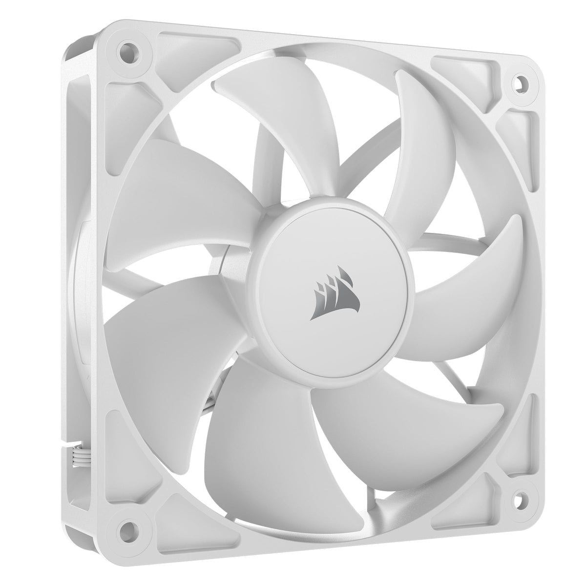 CORSAIR RS120 ARGB 120mm PWM Fans – Daisy-Chain Connection – Low-Noise – Magnetic Dome Bearing – Triple Pack – White