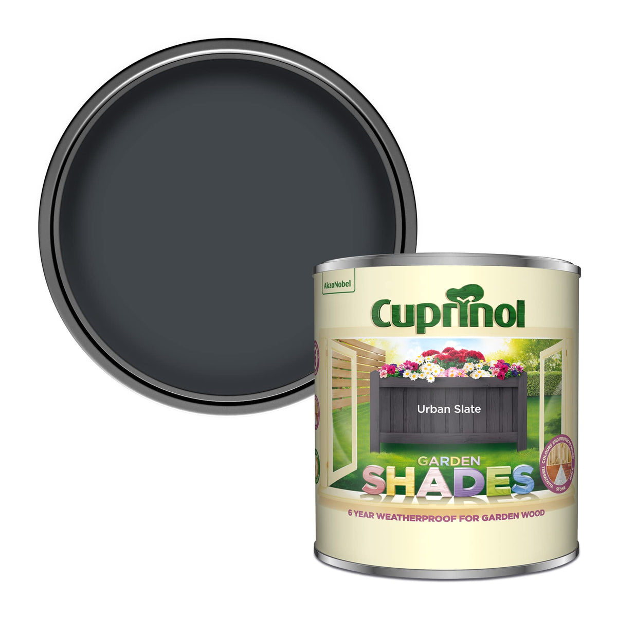 Cuprinol Garden Shades Exterior Woodcare, Country Cream, 1 Litre