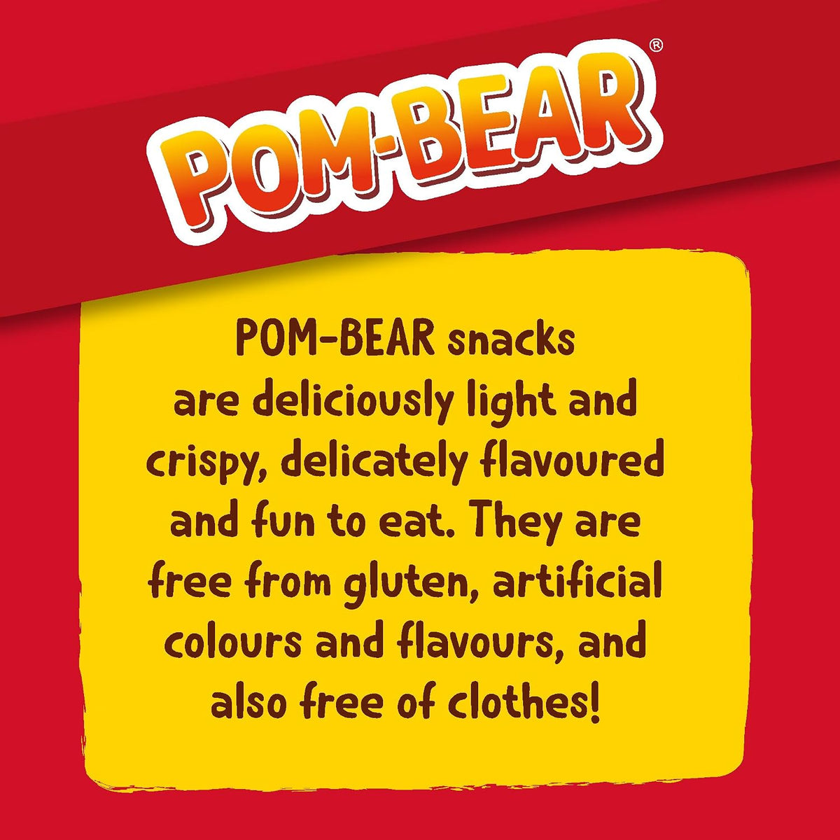 Pom Bear • Original Potato Snacks • Multipack • 6 Bags