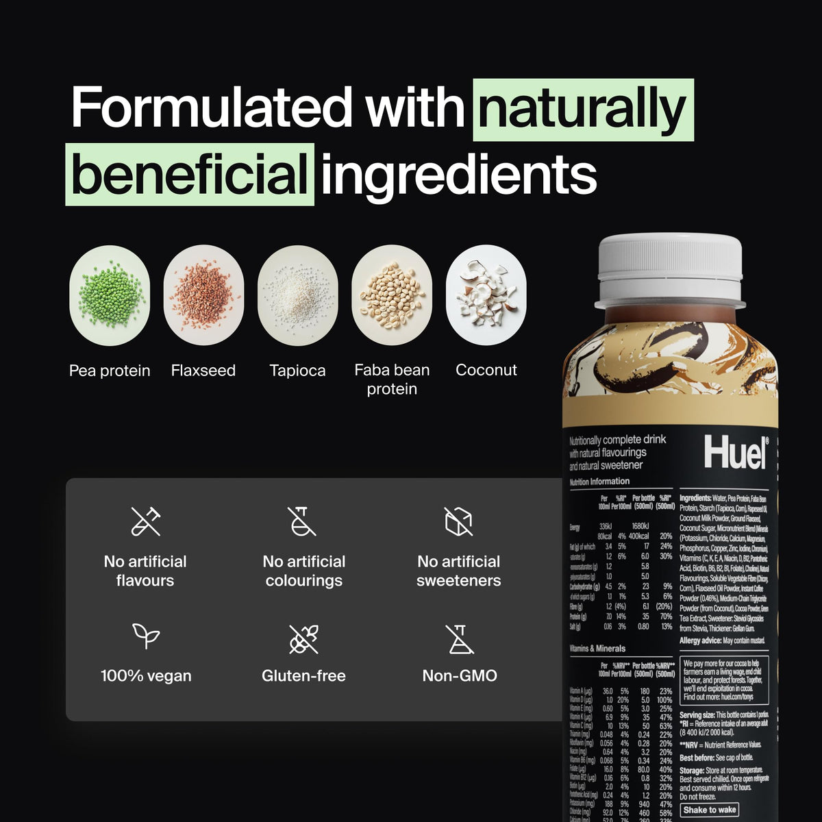 Huel Black Edition RTD | 12x500ml 35g Protein | Chocolate