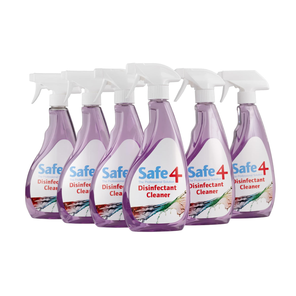 Safe4 Professional Surface Disinfectant Ready to Use - Enhanced Formulation,UK Manufactured,for Effective Virus & Bacteria Protection (500ml,Pack of 1,Apple)