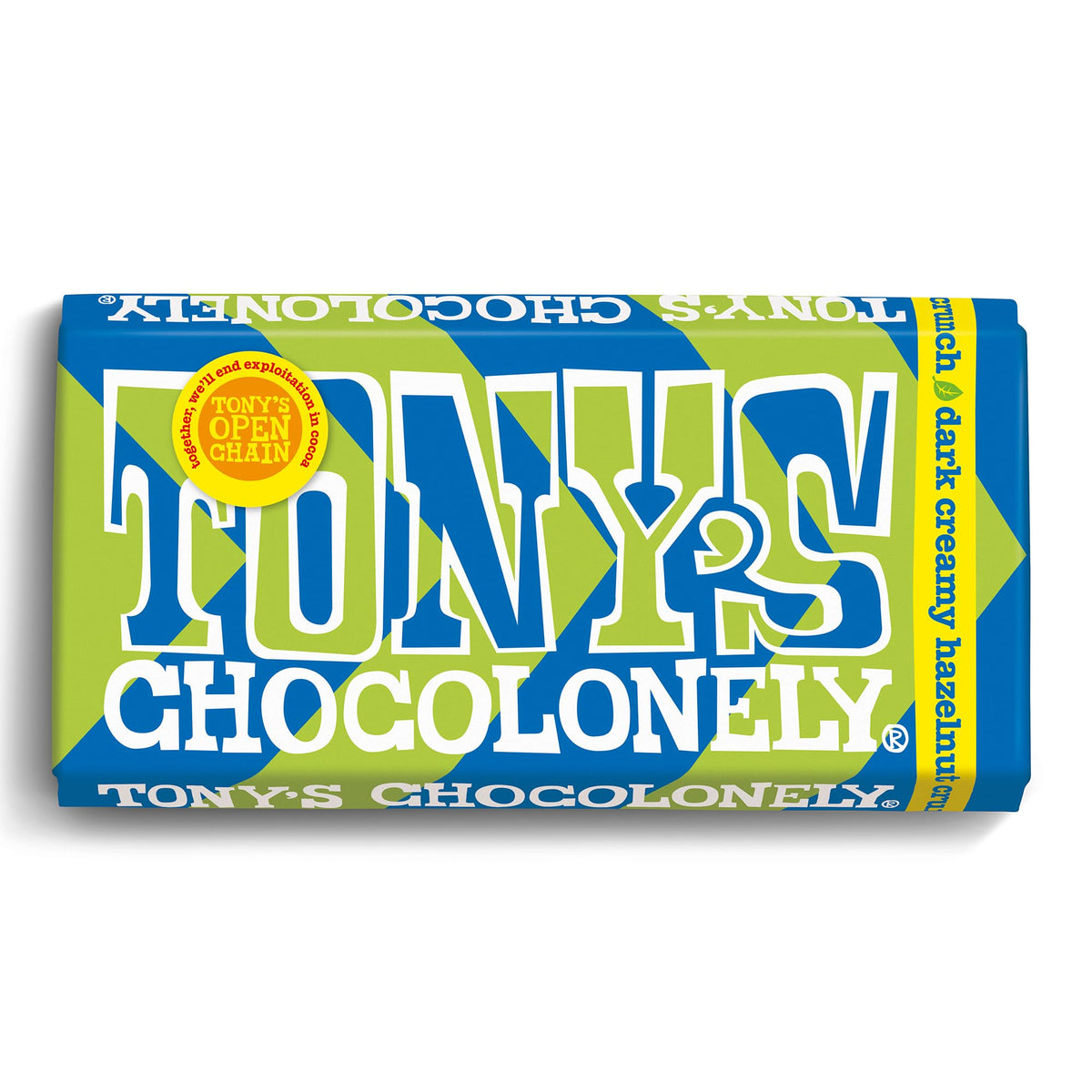 Tony's Chocolonely Milk Chocolate Bar - 180g Belgian Fairtrade Chocolate, Gift, 32% Cocoa, Vegetarian