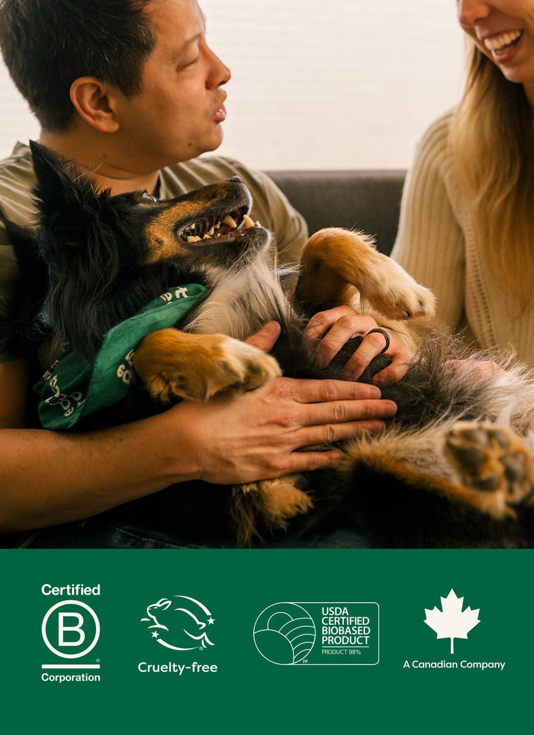 Earth Rated Pet Wipes for Dogs, Hypoallergenic, Cleaning and Hydrating, for Grooming Paws, Body and Bums, Unscented, 100 Count
