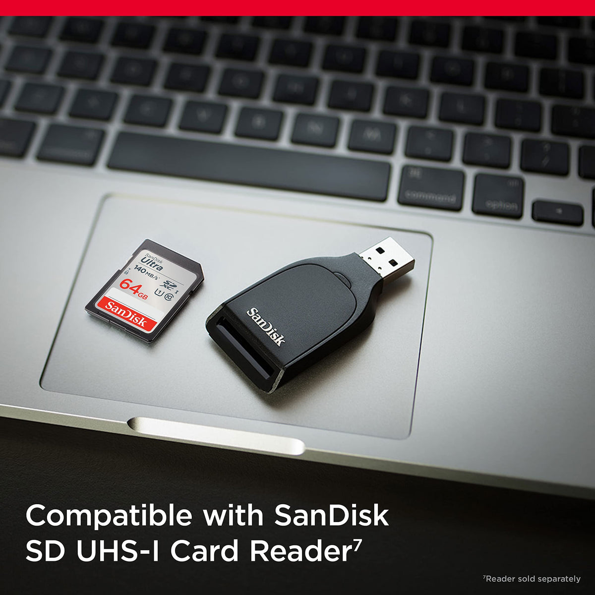 SANDISK Ultra SD Memory Card 64GB, Up to 140MB/s Read Speeds, UHS-I