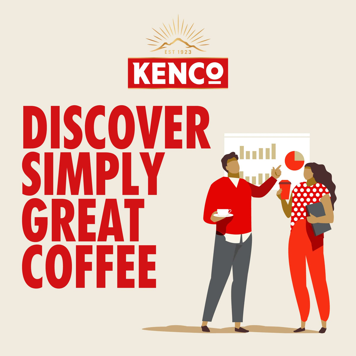 Kenco Iced Hot Salted Caramel Latte Sachets x8 (Pack of 5, Total 40 Sachets)