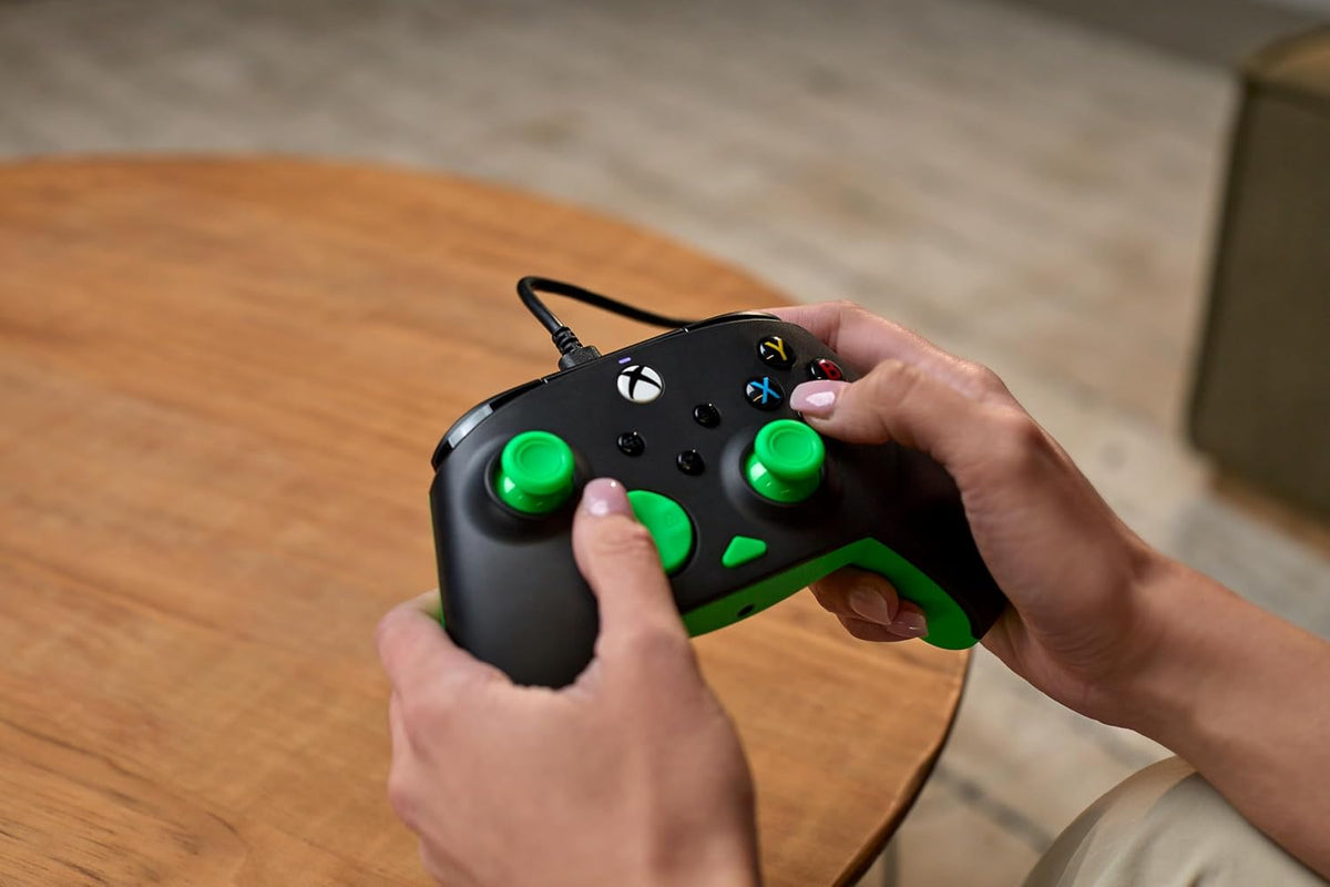 Turtle Beach Rematch Core Black Wired Gaming Controller with Audio Controls, Rumble Motors and Hall Effect Thumbsticks – Licensed for Xbox Series X or S, Xbox One and Windows PCs